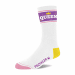 Queen Sokken - Wit/Paarse