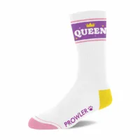 Queen Sokken - Wit/Paarse