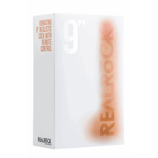 RealRock - Vibrerende Realistische Cock met Scrotum - 9 / 23 cm