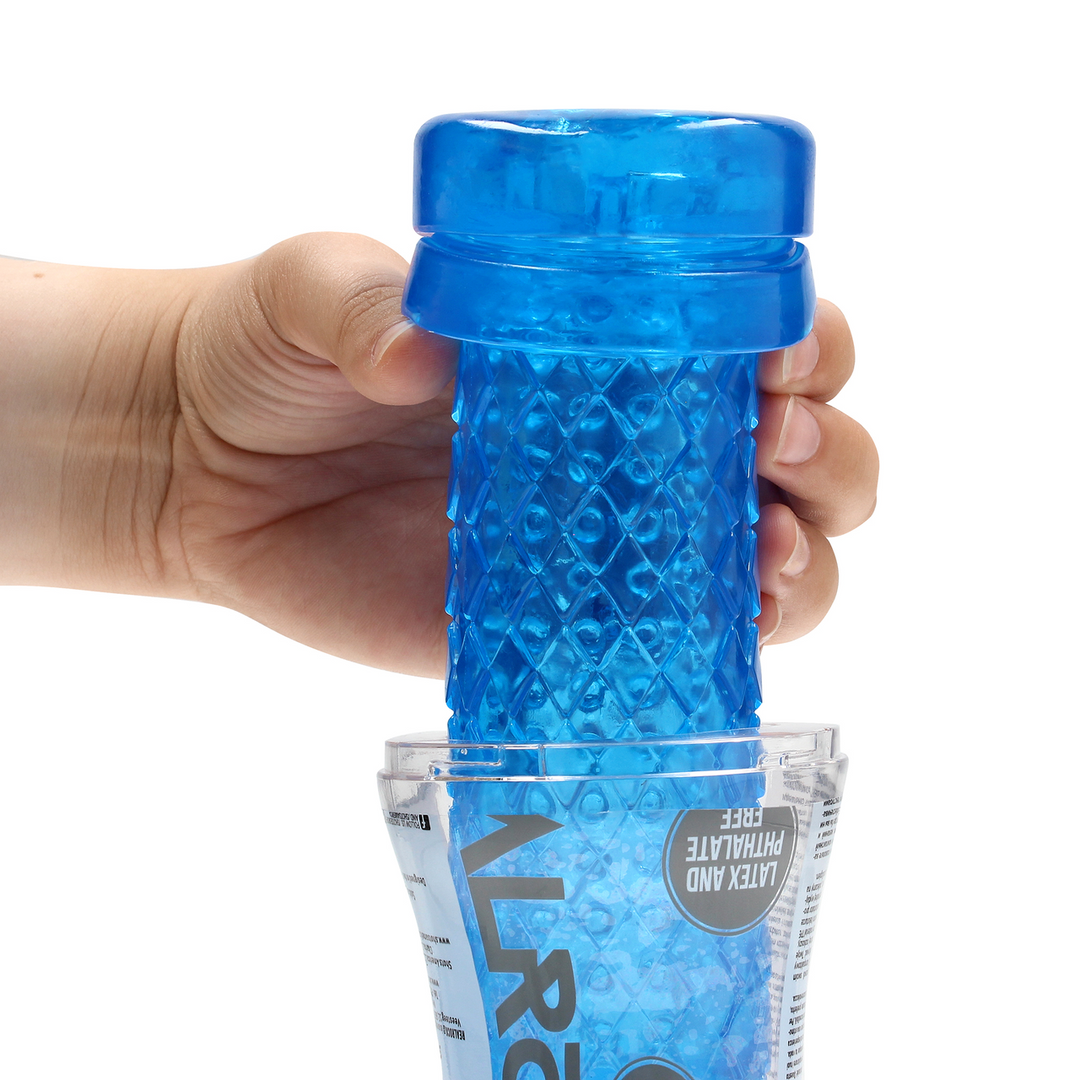 Crystal Clear - Easy Rider - Textured Masturbator - Blauw