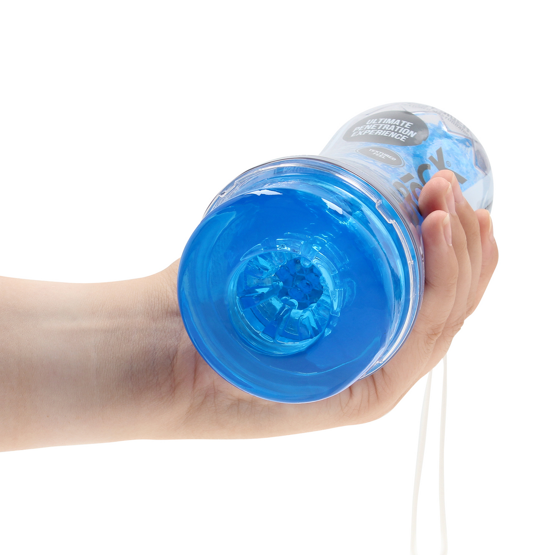 Crystal Clear - Easy Rider - Textured Masturbator - Blauw
