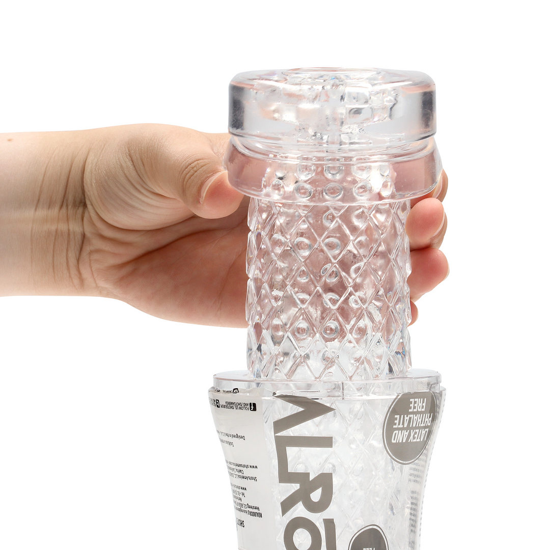 Crystal Clear - Easy Rider - Textured Masturbator - Transparant