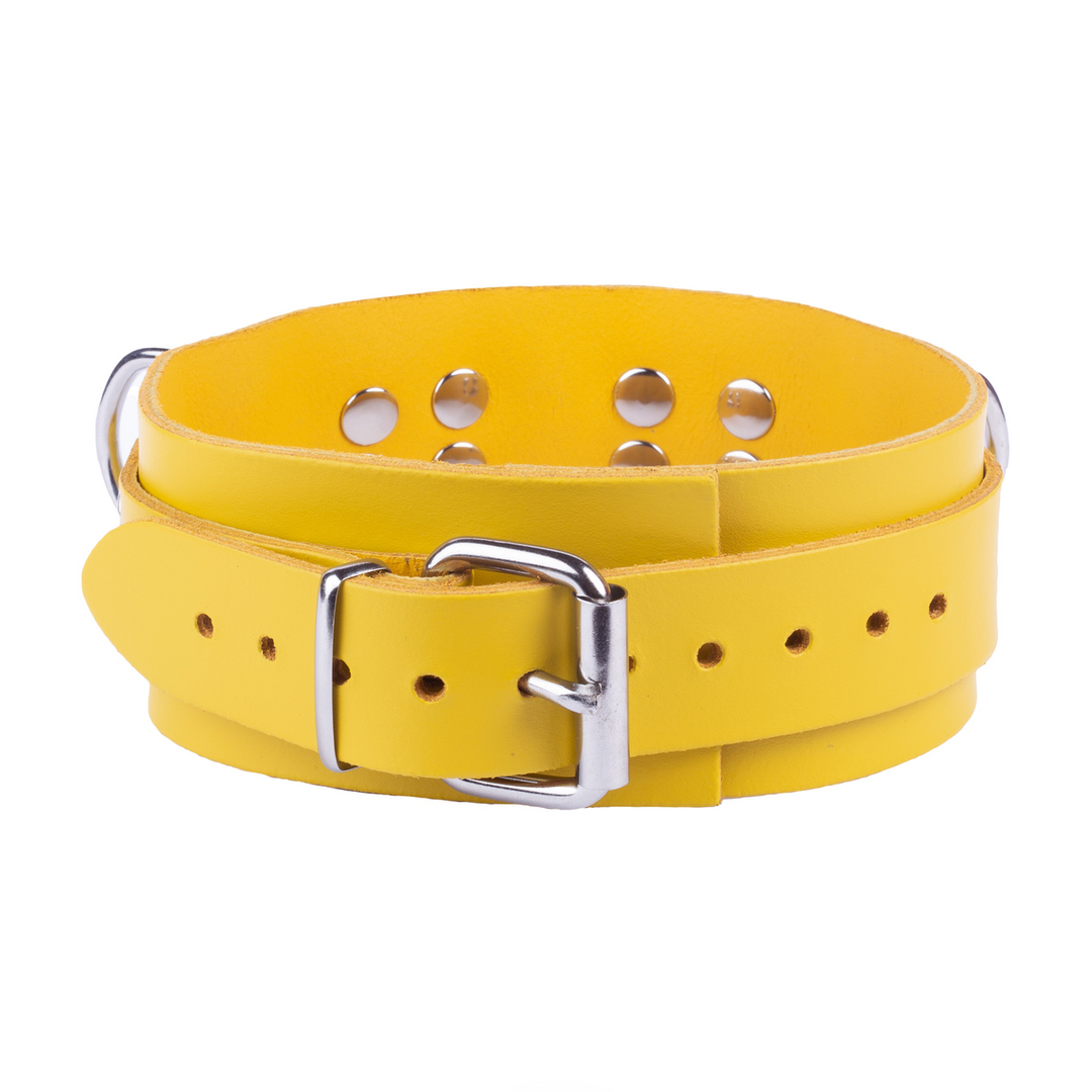Ultra Leather Ketting - Geel