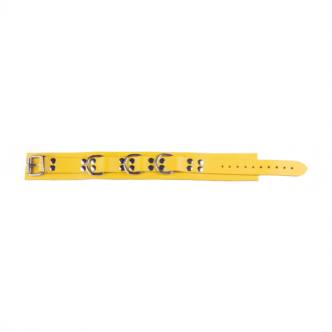 Ultra Leather Ketting - Geel