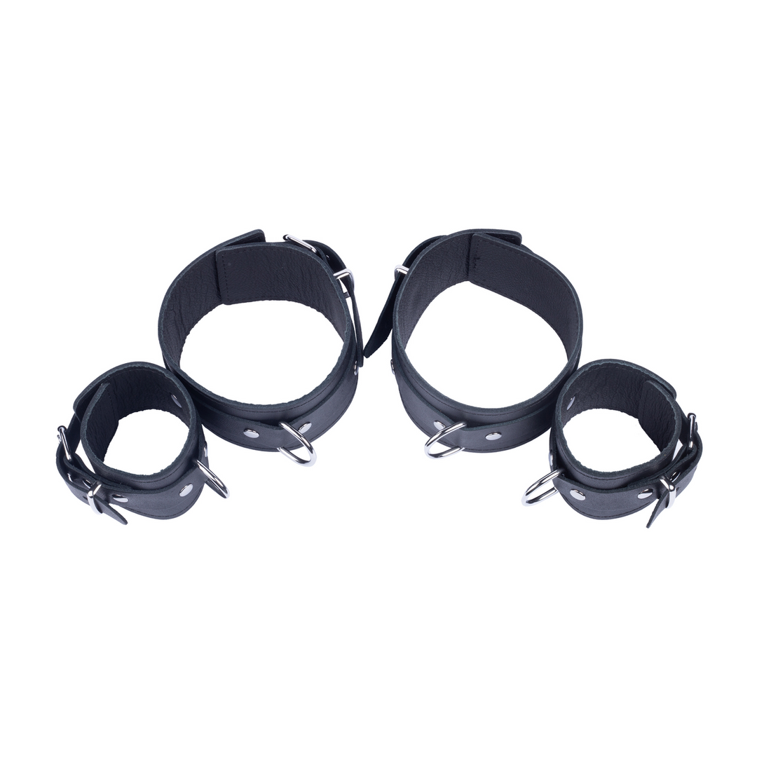 Leren Arm- en Onderarmbeperkingen - Zwart