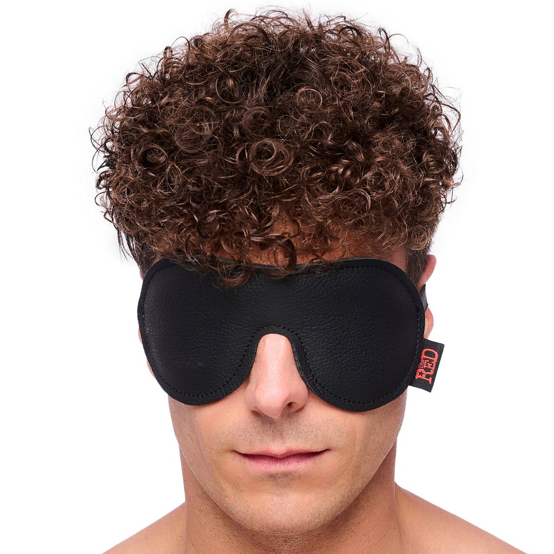 Leren Oogmasker - Zwart