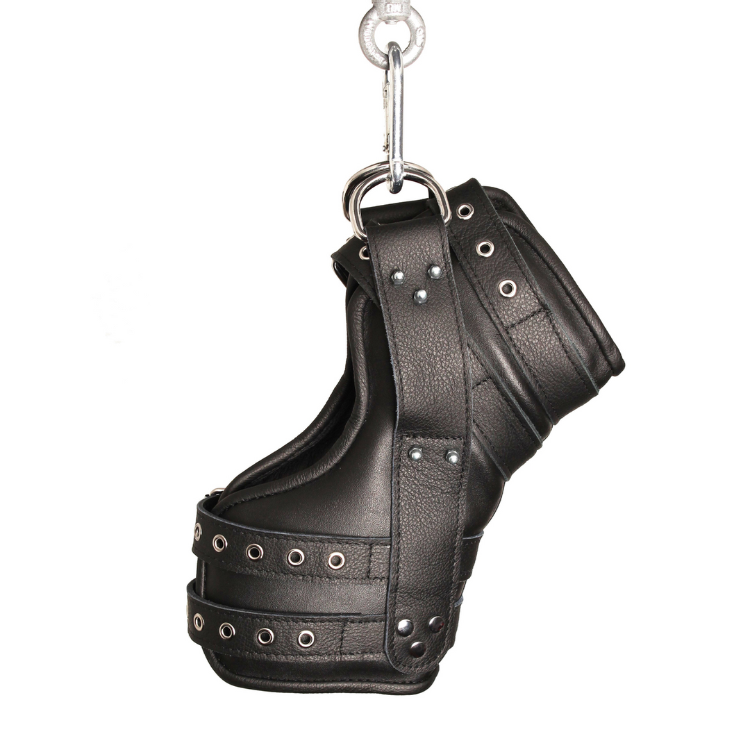 Deluxe Set van 2 Leren Beenhangers - Zwart