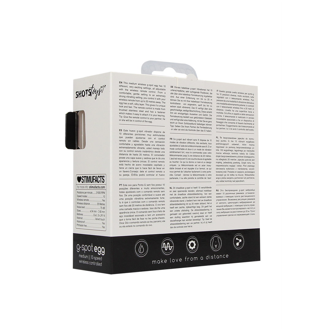 Toys by Shots - Draadloze Vibrerende G-Spot Ei - Medium