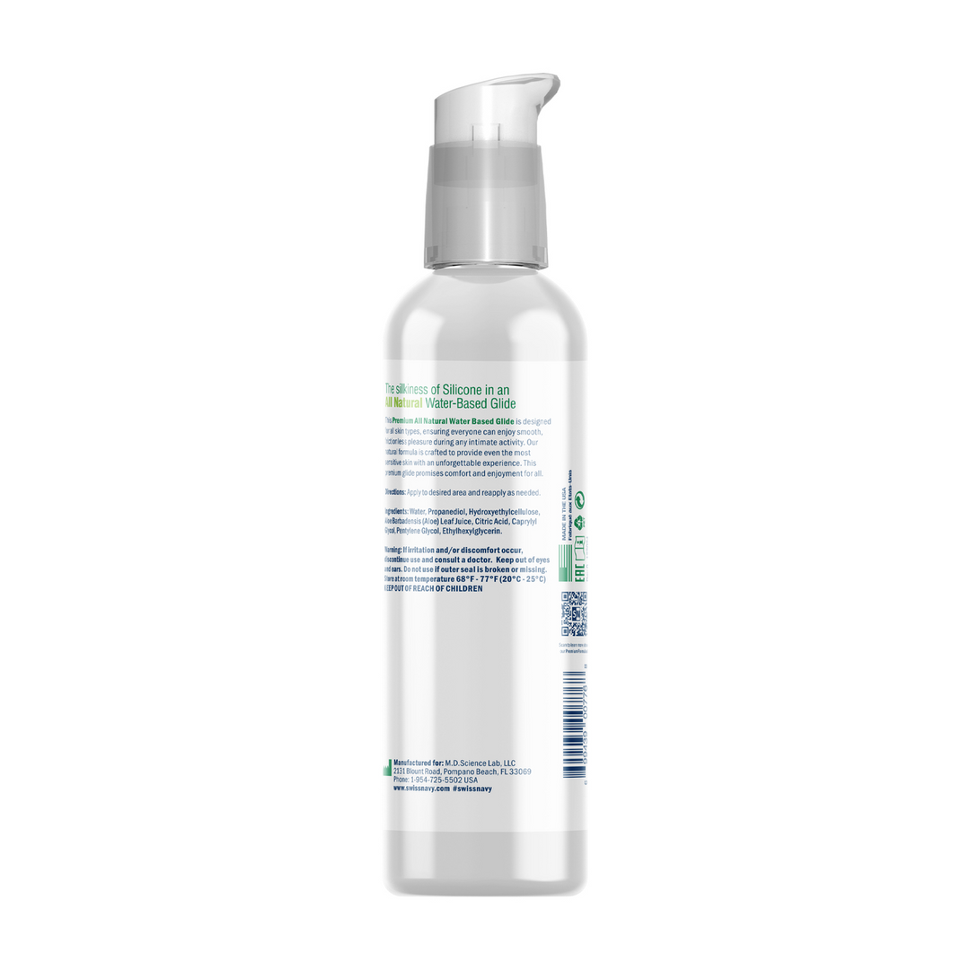 Swiss Navy - Natural - Premium All Natural Waterbased Lubricant - 4 fl oz / 118 ml