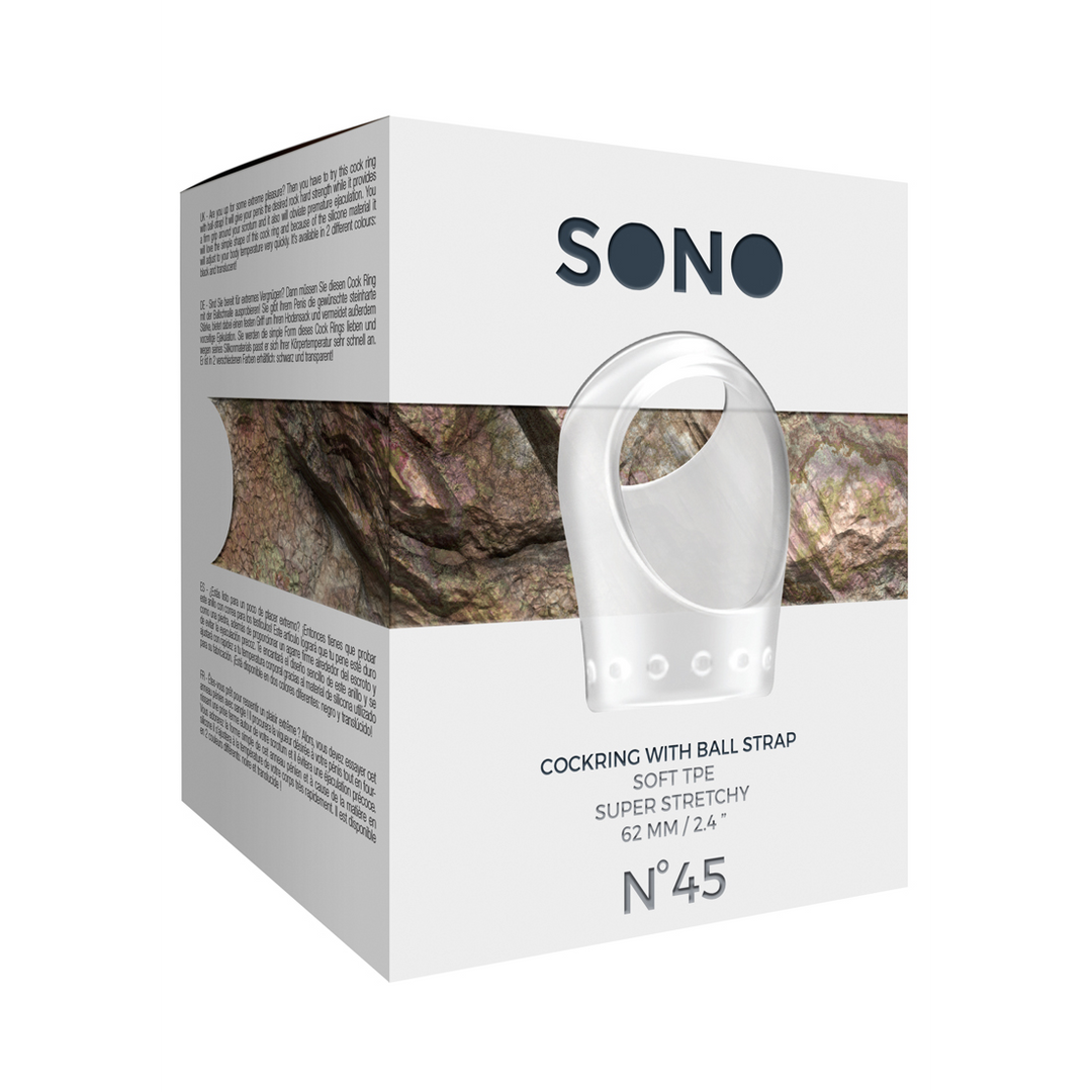 Sono - No.45 - Cockring met Ball Strap