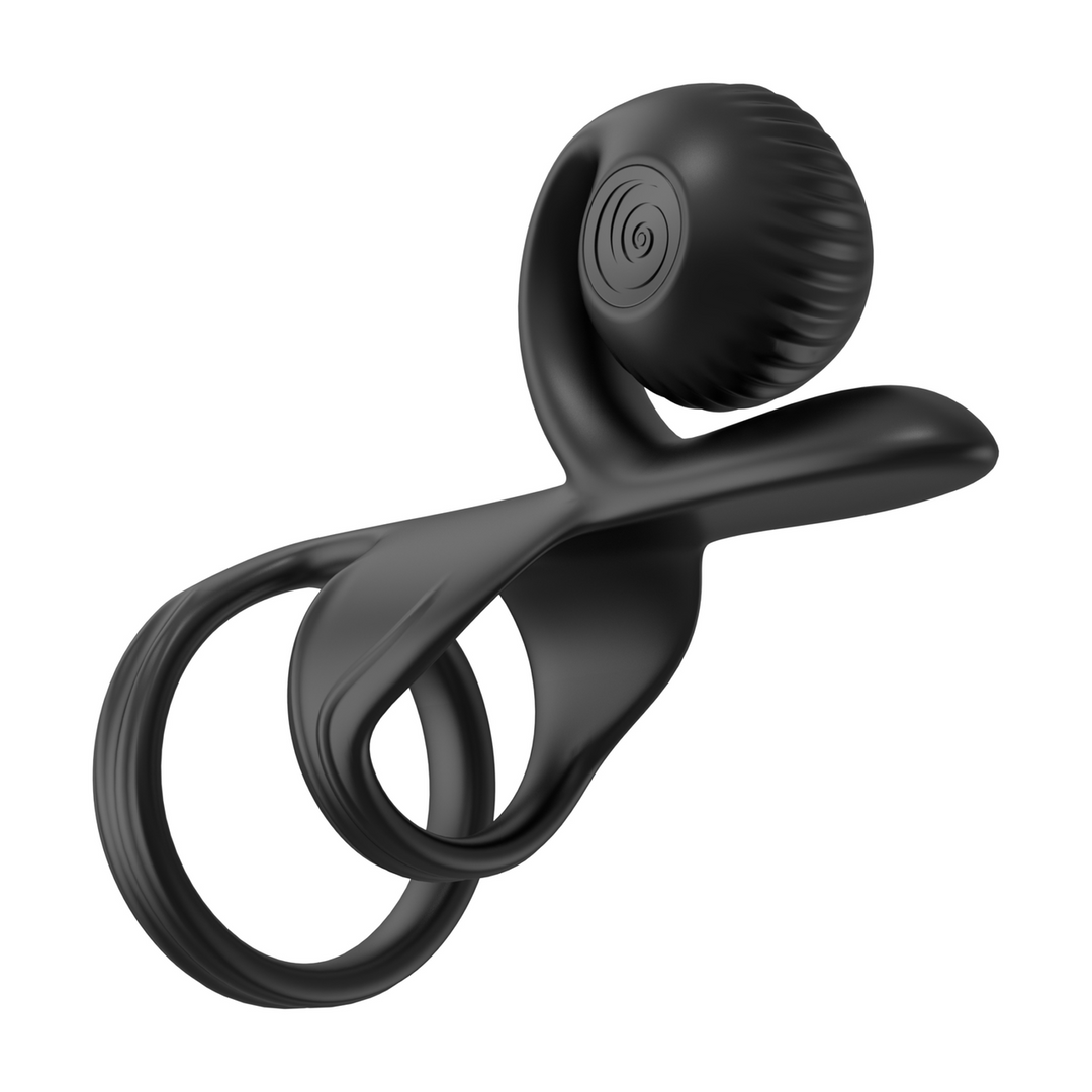 Snail Vibe - JOVI - Dual Couples Ring Stimulator - Zwart