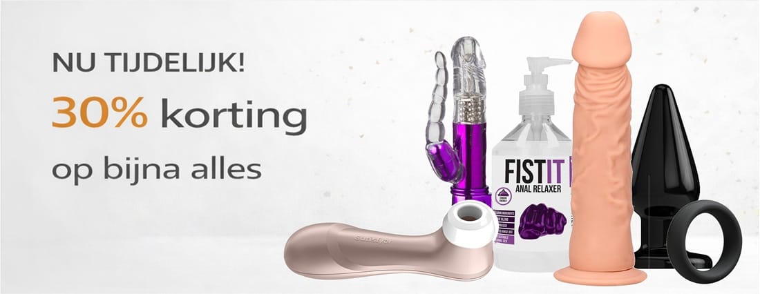 tijdelijk 30% korting banner