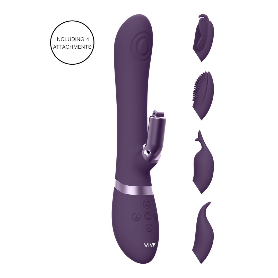 VIVE - Etsu - Pulse Wave G-Spot Rabbit  Clitoral Stimulator - Paars
