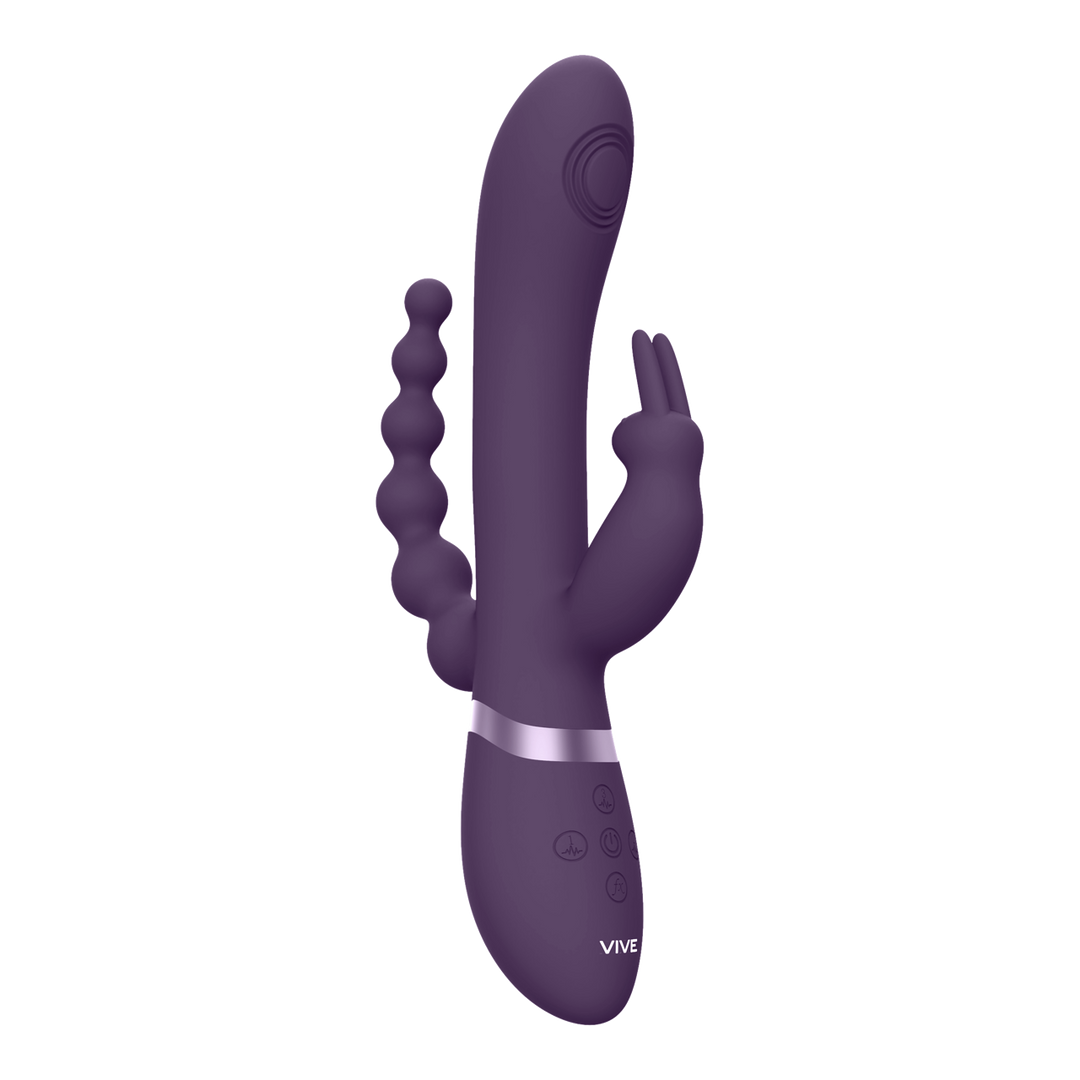 VIVE - Rini - Pulse Wave  Vibrating Double Penetration Rabbit - Paars