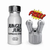2 + 1 jungle juice supreme steel poppers 30ml (jj) + double sniffer